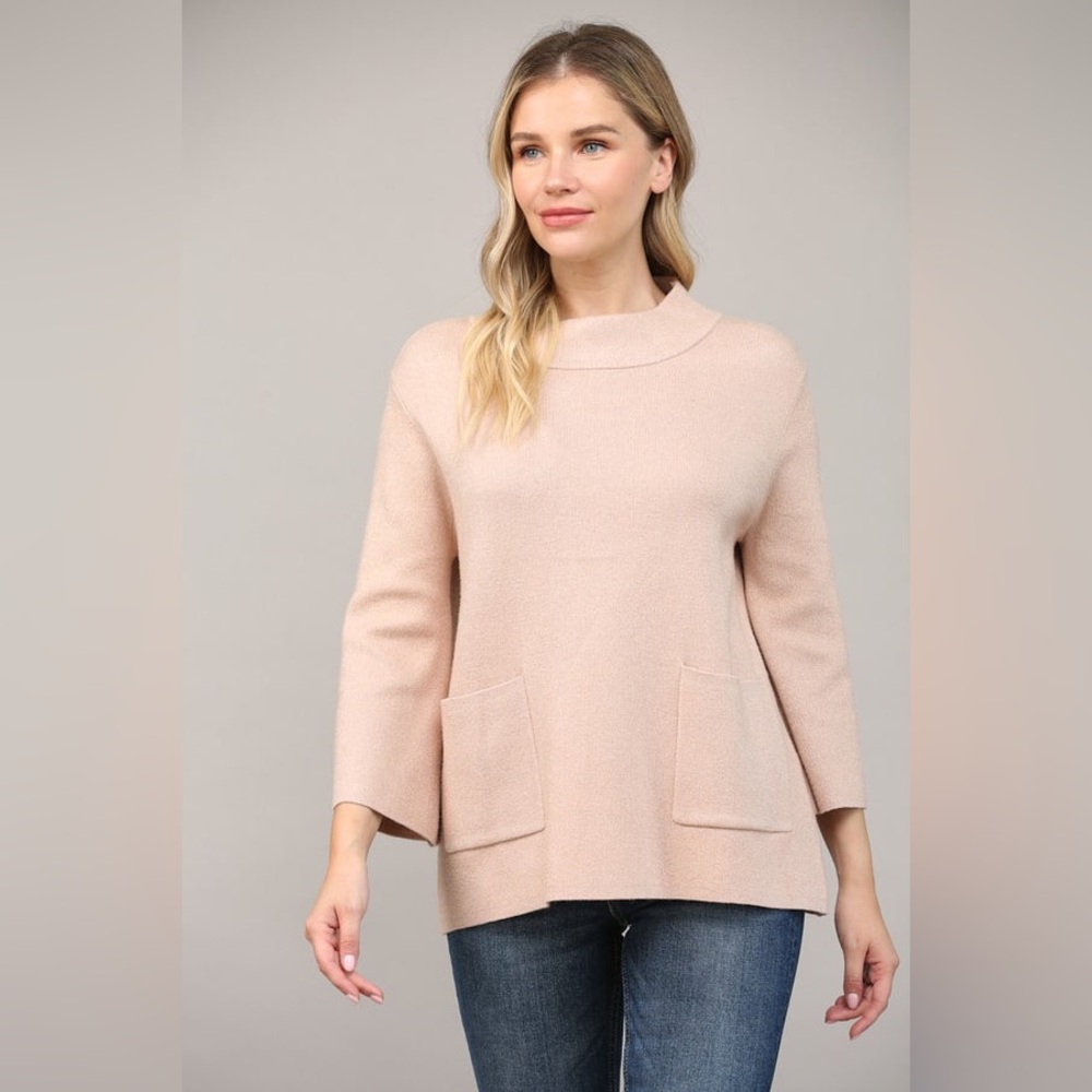 Fate Women's Rose Gold Pocket Sweater